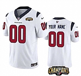 Men & Women & Youth Houston Texans Active Player Custom White 2023 F.U.S.E. AFC South Champions Patch Vapor Limited Jersey,baseball caps,new era cap wholesale,wholesale hats